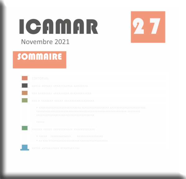 Revue ICAMAR 27