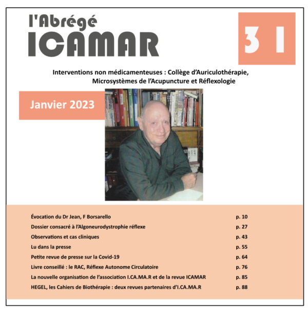l'Abrégé des Cahiers d'ICAMAR n°31
