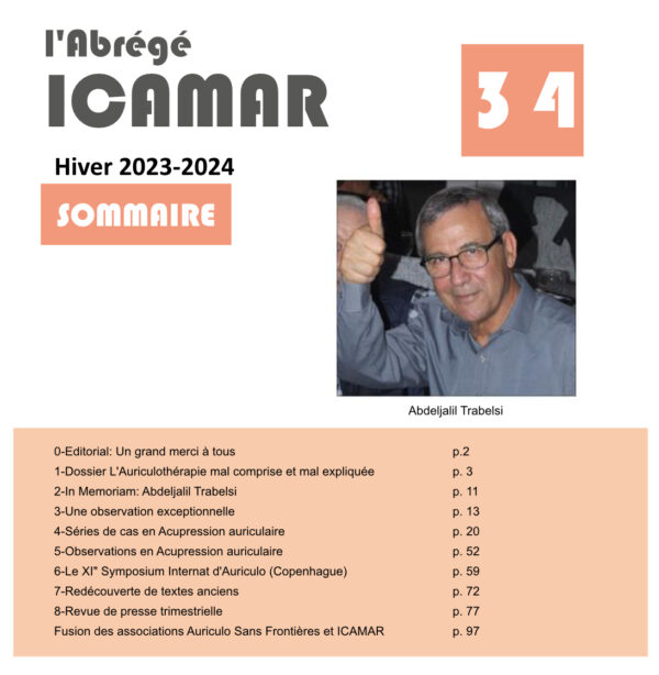 l'Abrégé des Cahiers d'ICAMAR n°34